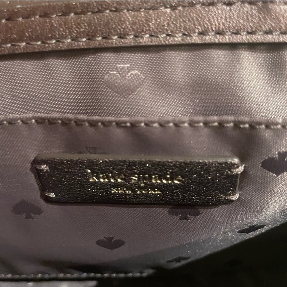 Kate Spade Emelyn Briar Lane Quilted Leather Crossbody Purse Metallic Oak - Picture 6 of 8